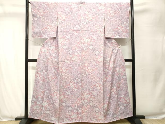 平和屋着物■上質な小紋 辻が花 正絹 逸品 CABJ3506ev