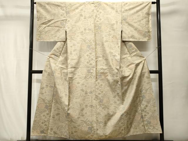 平和屋着物■本場大島紬 風景文 正絹 逸品 CABJ3507ev