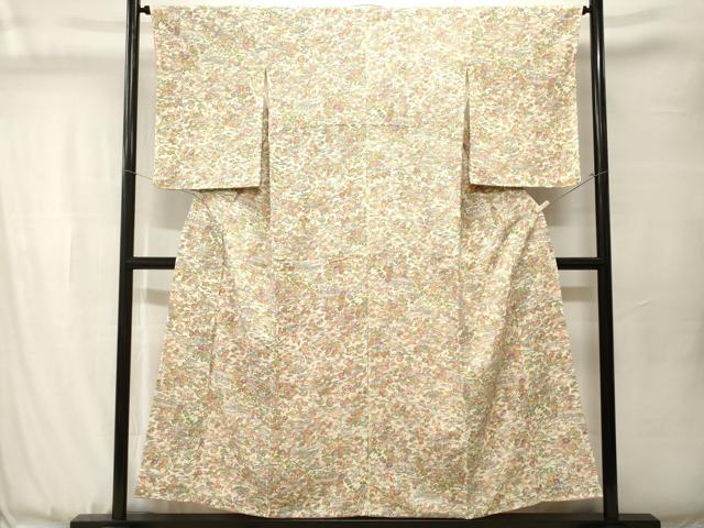 平和屋着物■上質な小紋 風景文 松竹梅 正絹 逸品 CABJ3508ev