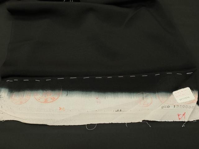 平和屋着物■豪華黒留袖 仮絵羽 作家物 駒刺繍 檜扇御所車文 金彩 正絹 逸品 未使用 CABJ3534ev
