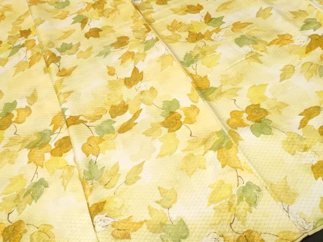 平和屋着物■上質な小紋 蔦の葉文 暈し染め 正絹 逸品 CABJ3568ev