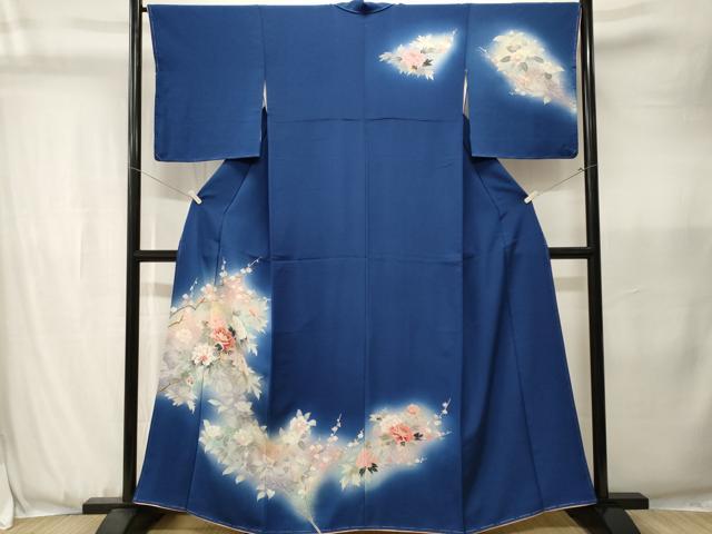 平和屋着物■訪問着 枝花文 暈し染め 金銀彩 正絹 逸品 CABJ3582ev