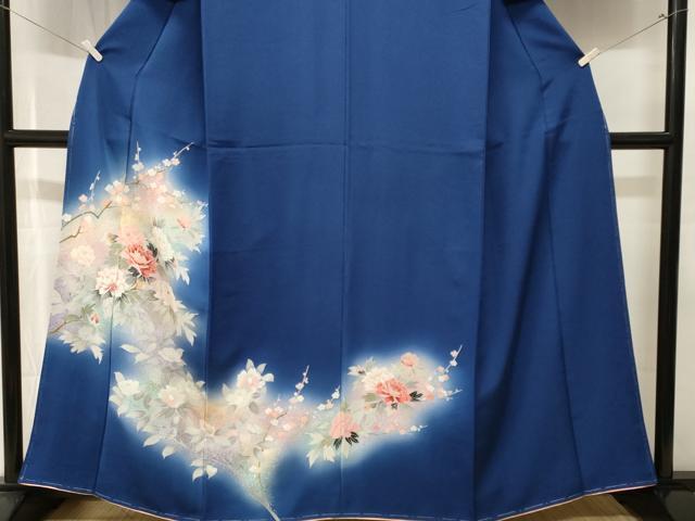 平和屋着物■訪問着 枝花文 暈し染め 金銀彩 正絹 逸品 CABJ3582ev