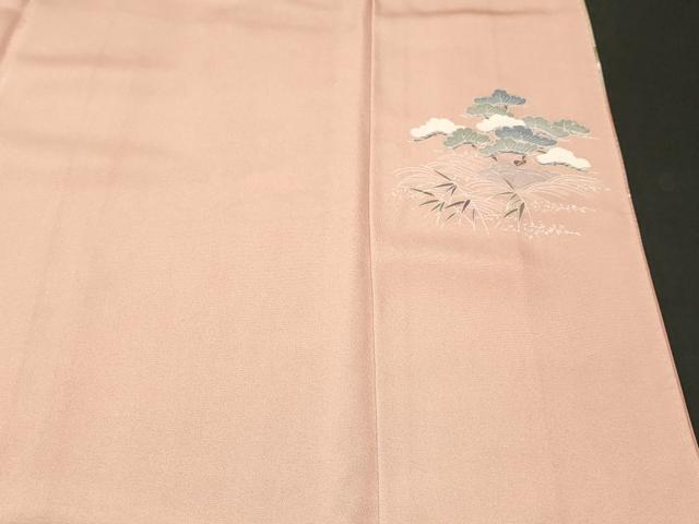 平和屋着物■訪問着 浜松人物文 暈し染め 金彩 正絹 逸品 CABJ3585ev