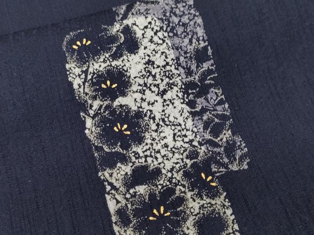 平和屋着物■上質な小紋 色紙重ね草花文 金彩 ロング丈 正絹 逸品 CABJ3588ev