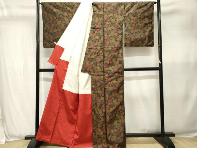 平和屋着物■本場大島紬 花尽くし文 正絹 逸品 CABJ3589ev