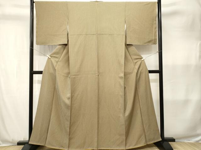 平和屋着物■上質な小紋 縞 正絹 逸品 CABJ3598ev