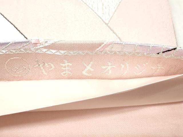 平和屋着物◎六通柄袋帯 唐織 椿 銀錦 銀糸 やまとオリジナル 正絹 逸品 CABJ3653qe
