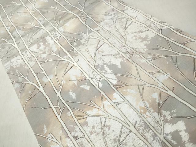平和屋着物◎六通柄袋帯 唐織 引箔 正絹 逸品 CABJ3671qe