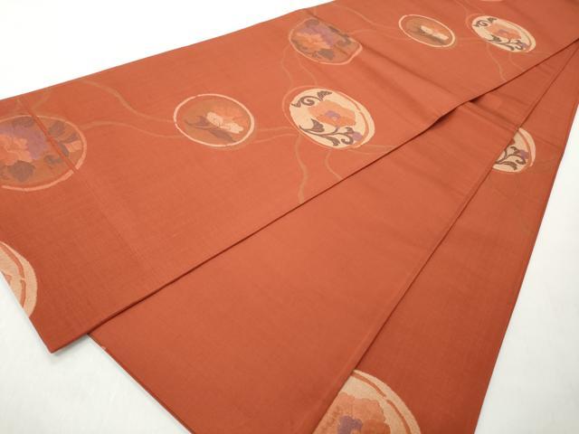 平和屋着物◎六通柄袋帯 花の詩 正絹 逸品 CABJ3675qe