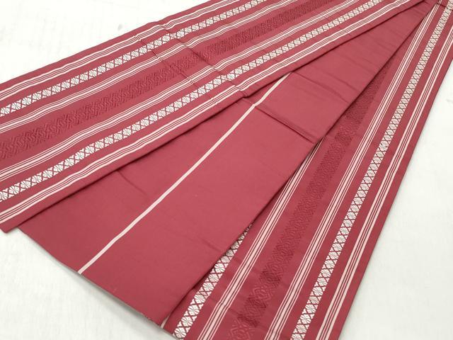 平和屋着物◎本場筑前博多織 半幅帯 献上 正絹 逸品 CABJ3697qe