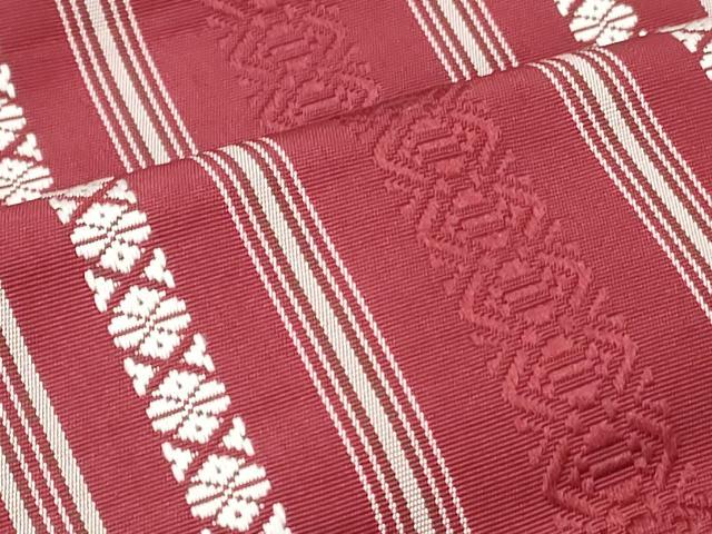 平和屋着物◎本場筑前博多織 半幅帯 献上 正絹 逸品 CABJ3697qe