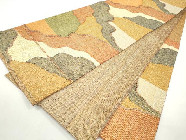 平和屋着物◎六通柄袋帯 道長霞文 金糸 正絹 逸品 CABJ3761qe