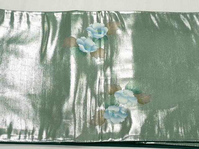 平和屋着物◎太鼓柄袋帯 鼓花文 金彩 正絹 逸品 CABJ3800qe