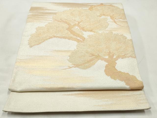 平和屋着物◎明綴 袋帯 太閣の松 金糸 正絹 逸品 CABJ3827qe