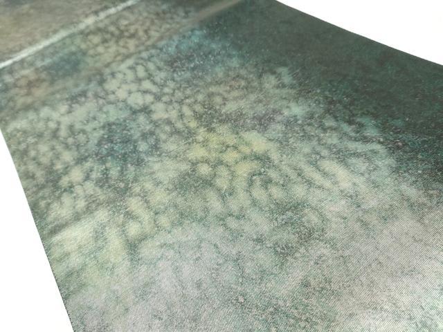 平和屋着物◎六通柄袋帯 螺鈿 霞文 金彩 引箔 正絹 逸品 CABJ3861qe