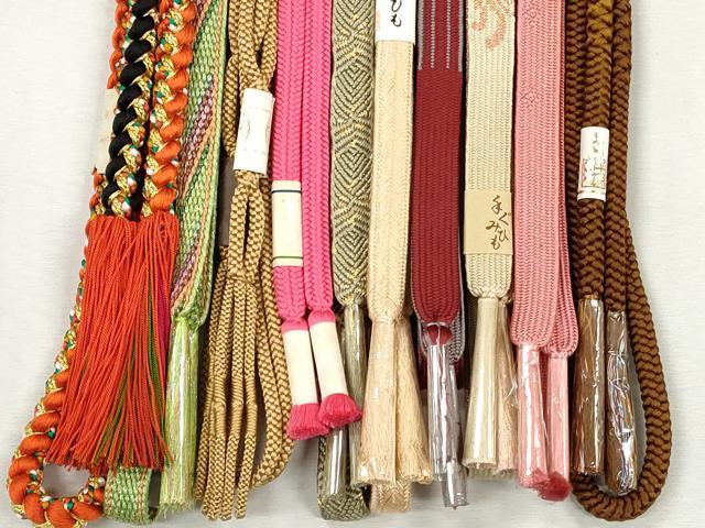 平和屋着物●和装小物 帯締め10本セット 高麗組 唐組 御岳組 大和組 金糸 逸品 未使用 CABJ3870qe