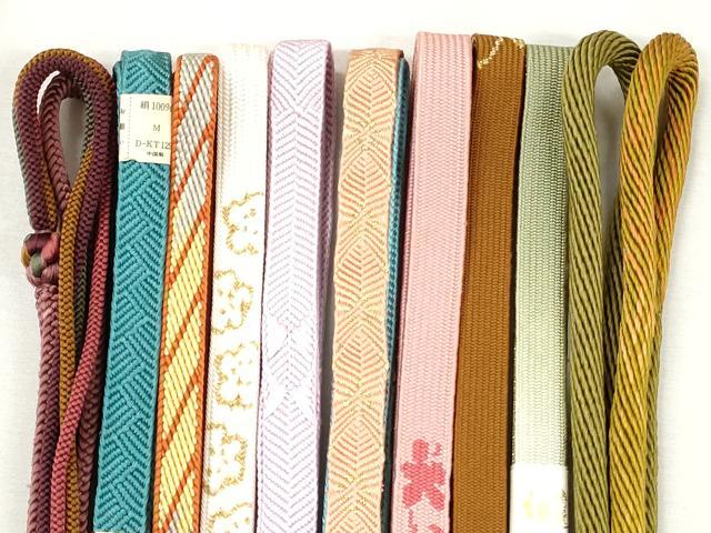 平和屋着物●和装小物 帯締め10本セット 高麗組 笹浪組 唐組 鎌倉組 TOKI志すい 礼装用 金糸 未使用 CABJ3872qe