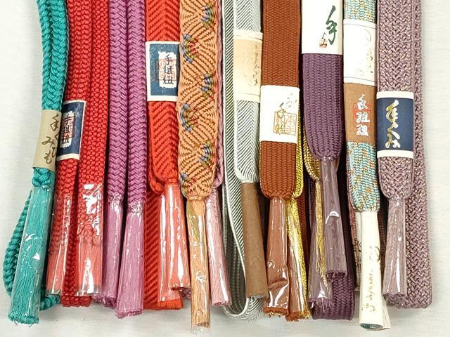 平和屋着物●和装小物 帯締め10本セット 高麗組 唐組 笹浪組 大和組 金糸 逸品 未使用 CABJ3877qe
