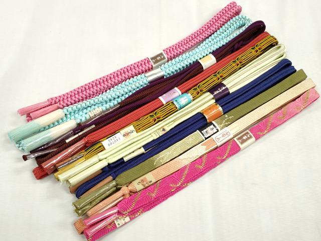 平和屋着物●和装小物 帯締め10本セット 高麗組 冠組 大和 唐組 金糸 さが美扱い 逸品 未使用 CABJ3905qe