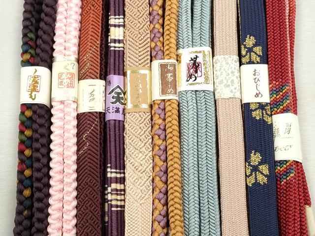 平和屋着物●和装小物 帯締め10本セット 高麗組 冠組 金糸 逸品 未使用 CABJ3914qe