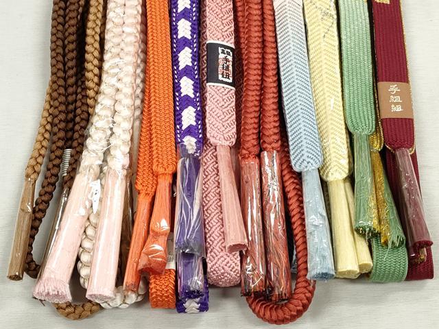平和屋着物●和装小物 帯締め10本セット 高麗組 笹浪組 金糸 逸品 未使用 CABJ3917qe