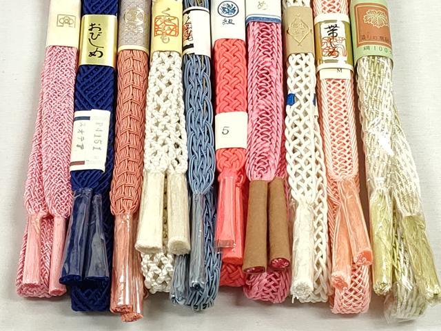 平和屋着物*夏物 和装小物 上質な帯締め10本セット レース織 逸品 未使用 CABJ3944qe