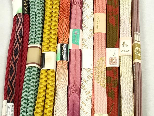 平和屋着物●和装小物 帯締め10本セット 高麗組 唐組 大和組 礼装用 金糸 逸品 未使用 CABJ3997qe