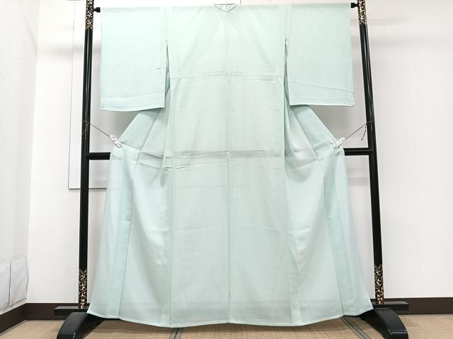 平和屋着物*夏物 色無地 絽 青磁鼠色 正絹 逸品 CABJ4002xi
