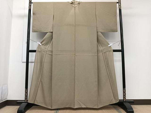 平和屋着物*夏物 色無地 絽 利休茶色 正絹 逸品 CABJ4004xi