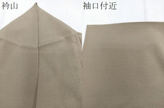 平和屋着物*夏物 色無地 絽 利休茶色 正絹 逸品 CABJ4004xi