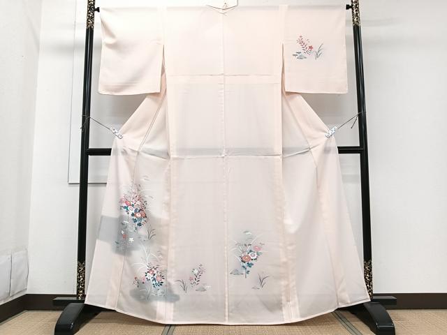 平和屋着物*夏物 訪問着 絽 友禅 草花文 正絹 逸品 未使用 CABJ4033xi