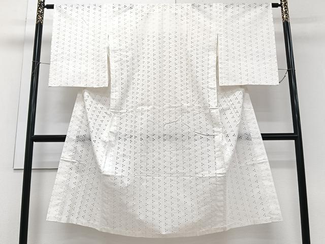 平和屋着物*夏物 長襦袢 総レース 繋ぎ花文 白色 CABJ4039xi