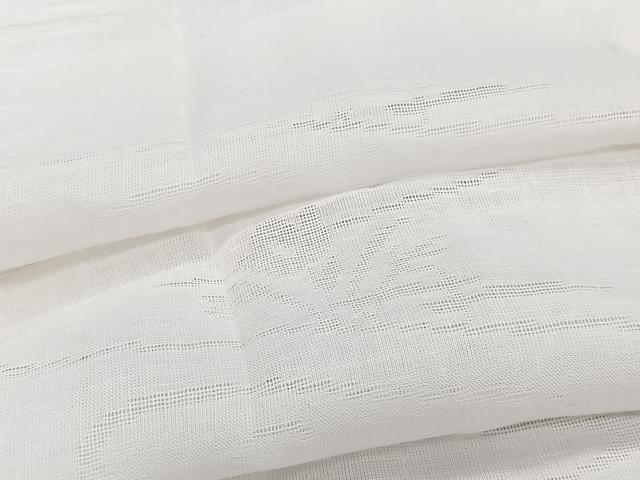 平和屋着物*夏物 長襦袢 流水草花紋紗 白色 麻 逸品 未使用 CABJ4042xi