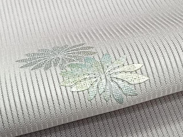 平和屋着物*夏物 訪問着 縦絽 刺繍 草花文 暈し染め 金銀彩 正絹 逸品 未使用 CABJ4044xi