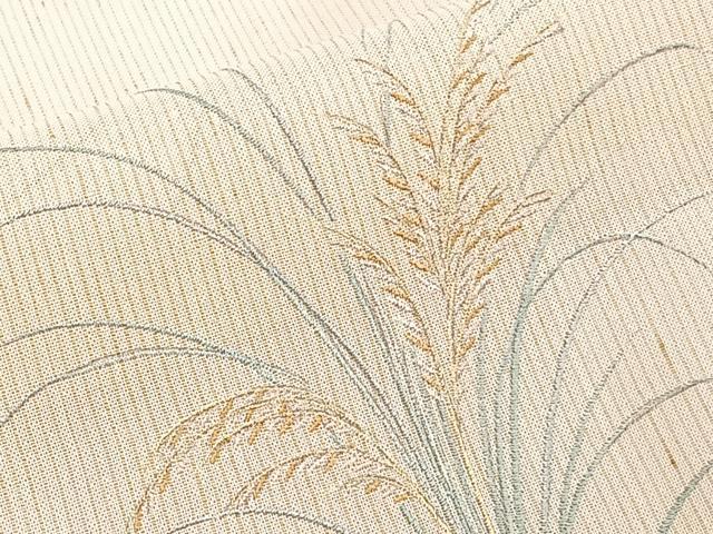 平和屋着物*夏物 訪問着 紗紬 刺繍 稲穂 高島屋扱い 正絹 逸品 未使用 CABJ4046xi