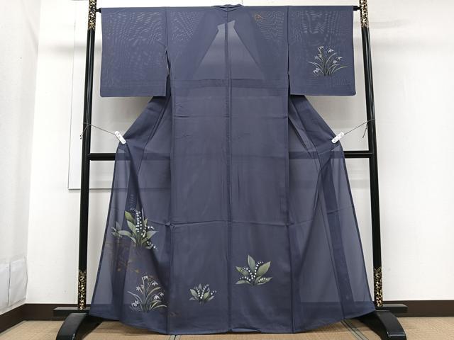 平和屋着物*夏物 訪問着 絽 草花文 正絹 逸品 CABJ4050xi