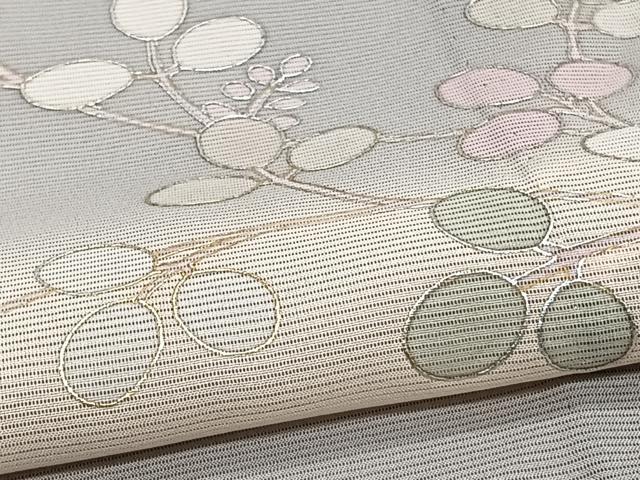 平和屋着物*夏物 訪問着 絽 刺繍 枝草花 暈し染め 金銀彩 高島屋扱い 正絹 逸品 CABJ4051xi