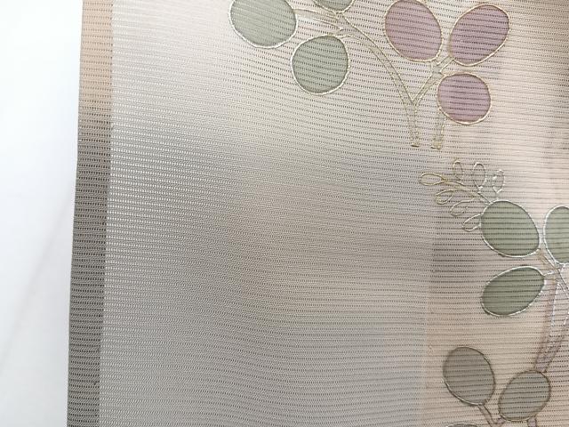 平和屋着物*夏物 訪問着 絽 刺繍 枝草花 暈し染め 金銀彩 高島屋扱い 正絹 逸品 CABJ4051xi