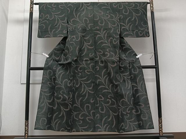 平和屋着物*夏物 紬 唐草文 正絹 逸品 CABJ4054xi