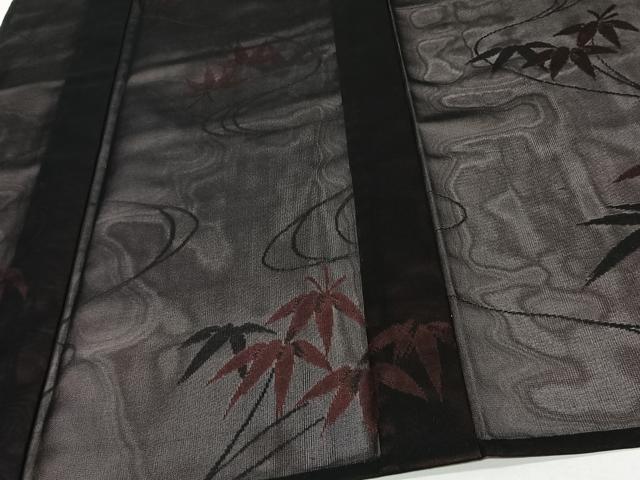 平和屋着物*夏物 小紋 紗 枝笹文 やまと誂製 正絹 逸品 未使用 CABJ4057xi