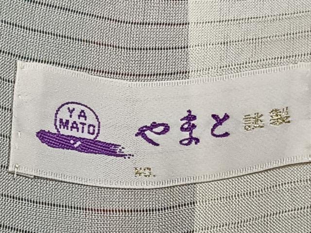 平和屋着物*夏物 小紋 紗 枝笹文 やまと誂製 正絹 逸品 未使用 CABJ4057xi