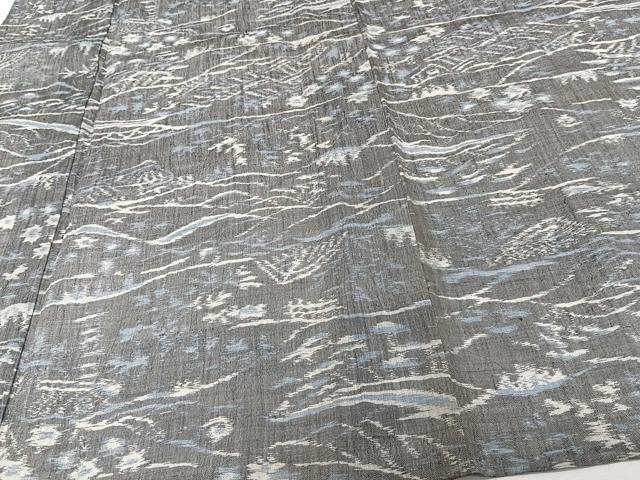 平和屋着物*夏物 本場小千谷縮 風景文 麻 逸品 CABJ4061xi