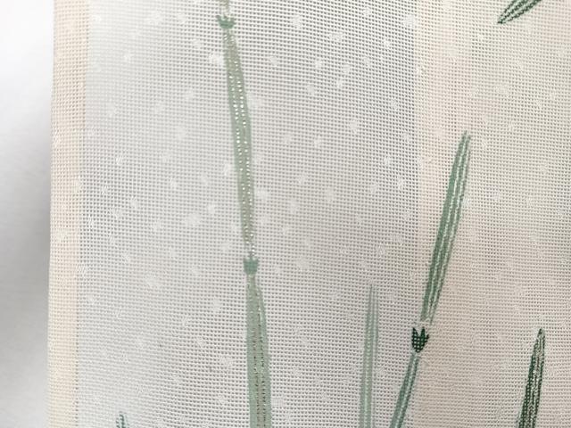 平和屋着物*夏物 訪問着 紗 駒刺繍 番傘 金彩 正絹 逸品 CABJ4064xi