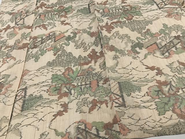 平和屋着物*夏物 上布 風景文 麻 逸品 CABJ4067xi