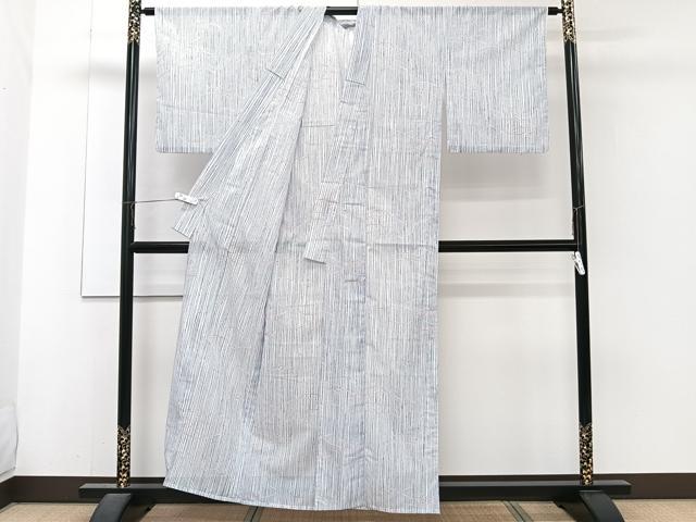 平和屋着物*夏物 小紋 絽 縞芝文 洗える着物 CABJ4086xi