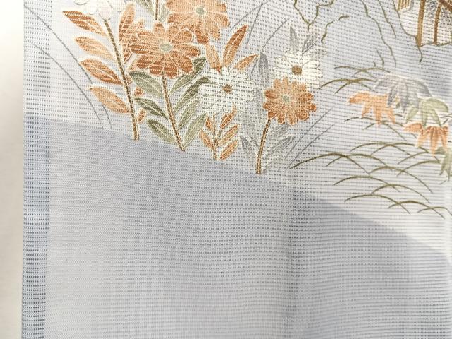 平和屋着物*夏物 訪問着 絽 風景文 松竹梅 金彩 洗える着物 未使用 CABJ4087xi