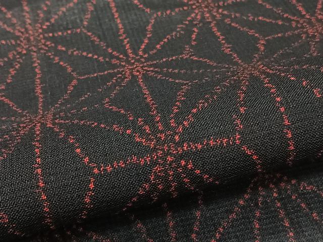 平和屋着物*夏物 紗紬 麻の葉文 正絹 逸品 CABJ4090xi