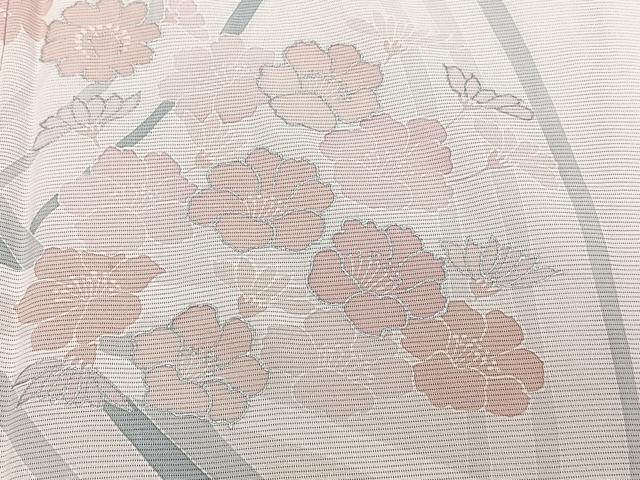 平和屋着物*夏物 訪問着 絽 舞花文 銀彩 正絹 逸品 未使用 CABJ4096xi