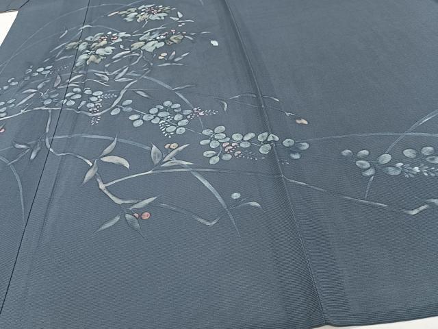 平和屋着物*夏物 訪問着 絽 ろうけつ染め 枝草花文 金彩 三越扱い 正絹 逸品 未使用 CABJ4097xi